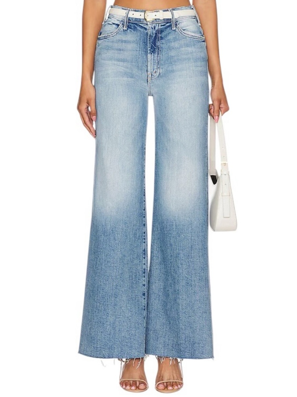 MOTHER The Hustler Roller Fray Wide Leg “I Confess” Jean - Picture 2 of 12